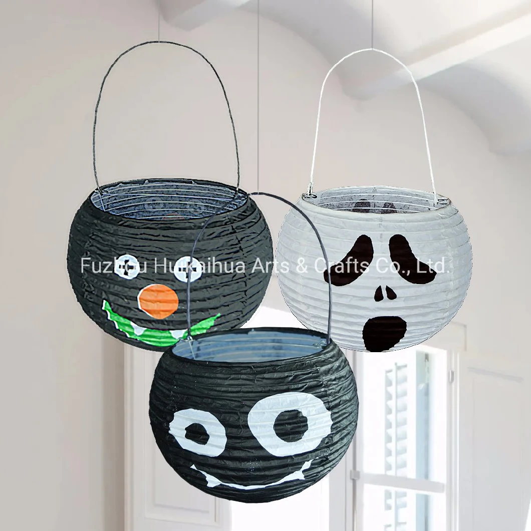 Halloween Paper Candy Bucket for Trick-or-Treating Fun