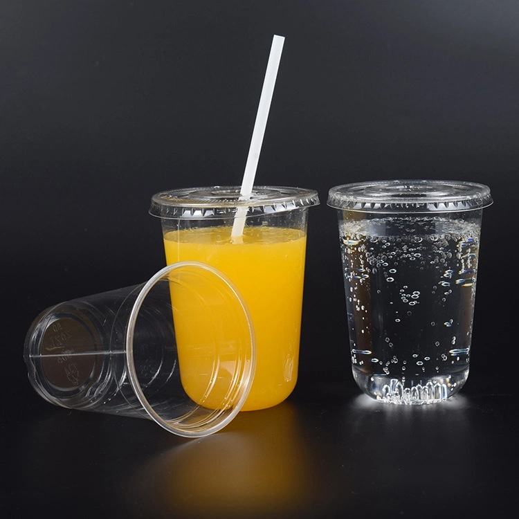 8oz/12oz/16oz/22oz Biodegradable Compostable PLA Clear Cups Eco-Friendly Cold Drink Cups Disposable Cup En13432/ASTM-D6400