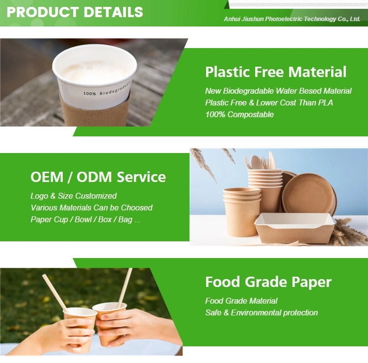 Eco Compostable Ripple Double Single Wall Disposable Hot Coffee Tea Paper Cups