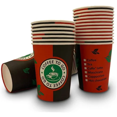 Kompostierbare, individuell bedruckte doppelwandige Einweg-Pappbecher-Kaffeetassen