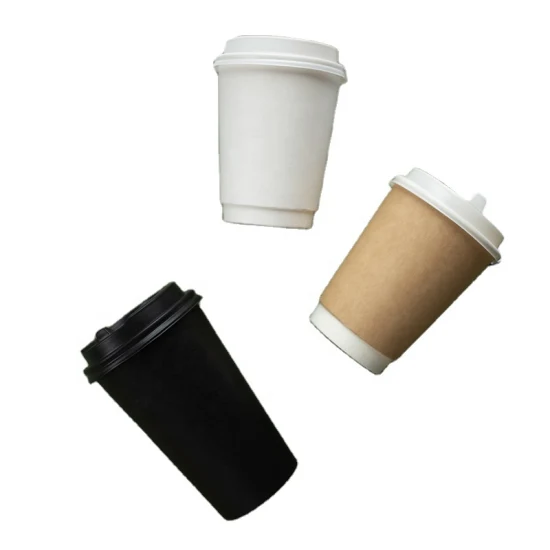 100 % abbaubare, plastikfreie Beschichtung, heimkompostierbar, 8 Unzen, 10 Unzen, 12 Unzen Bambuszellstoff, Pappbecher für heißen Kaffee, Suppentassen zum Mitnehmen