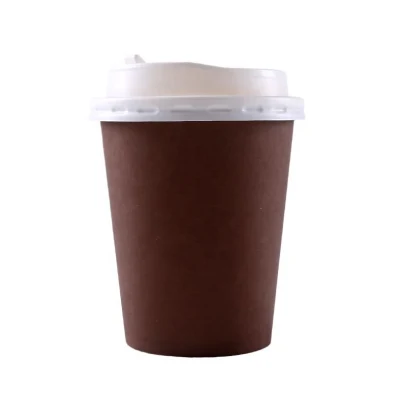 Kompostierbare Kaffeetasse aus PLA-Papier, Großhandel, Aktionspreise, Einweg-Getränkebecher, Einweg-Kaffeebecher mit individuellem Aufdruck, doppelwandig