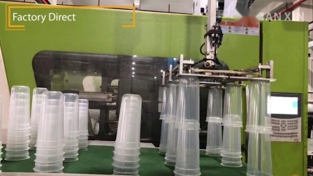 Einweg-Kalttrink-Plastikbecher aus hochtransparentem Material PP mit Deckel und Strohhalmen