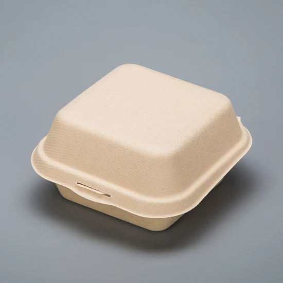 Biologisch abbaubarer Lebensmittelbehälter Bento Lunch Take Away Verpackung Nudelbox